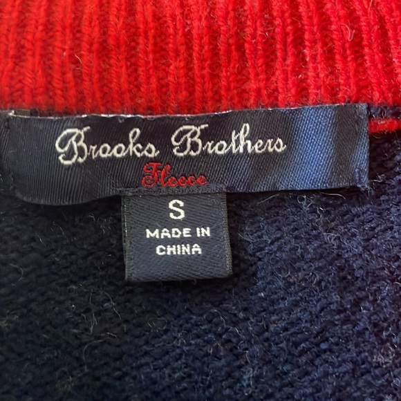 Brooks Brothers Boys Sweater size Small blue & Red Long Sleeve sip up - Picture 2 of 5
